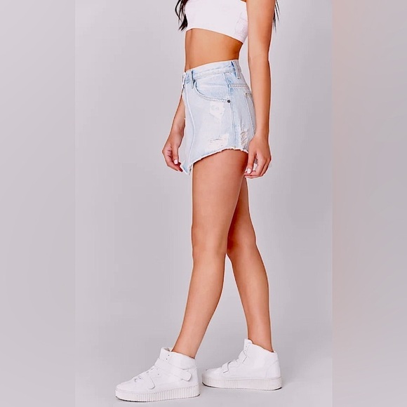 EUC CARMAR Zuni Beatrice White Zipper High Waisted Denim Skirt Size 28 - Picture 2 of 13